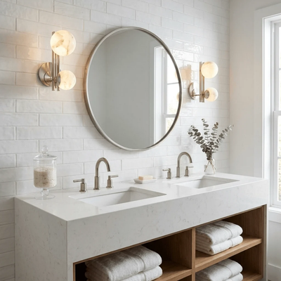 Wandlamp - Dubbele Spaanse Alabaster Bollen