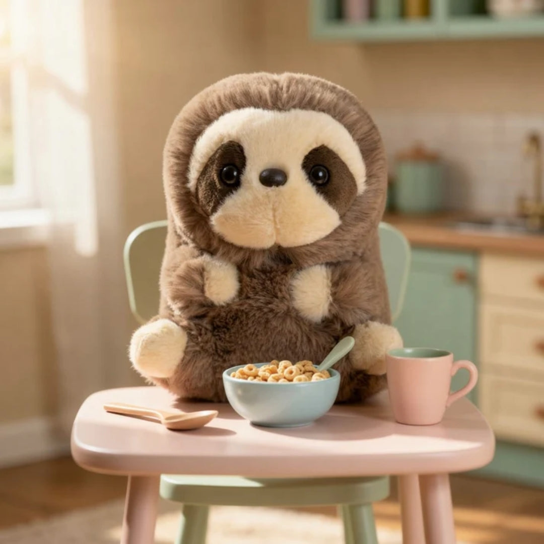 Pluche Knuffeldier - Schattige Luiaard Knuffel