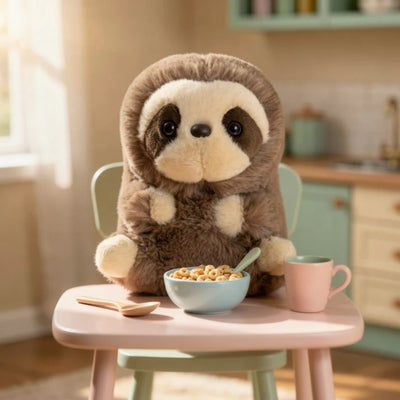 Pluche Knuffeldier - Schattige Luiaard Knuffel