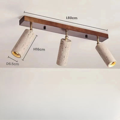 Plafondlamp - Travertin 3-Lichts LED Spot