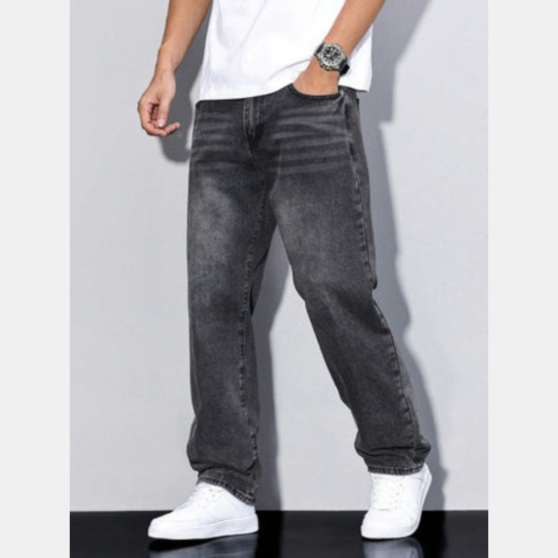 Pim - Casual Heren Jeans Effen Kleur