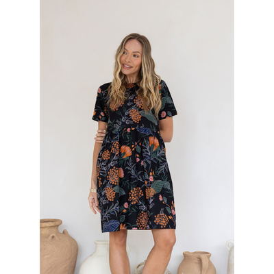 Zomerjurk - Botanische Jurk met Zakken - Florenza