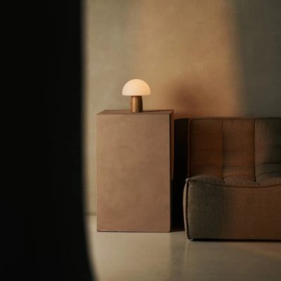 Mushroom Lamp - Draadloze Houten Tafellamp met Touchbediening
