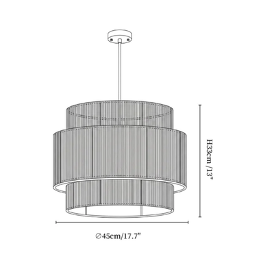 MYHOME® - Hanglamp Met Gelaagd Henneptouw Design