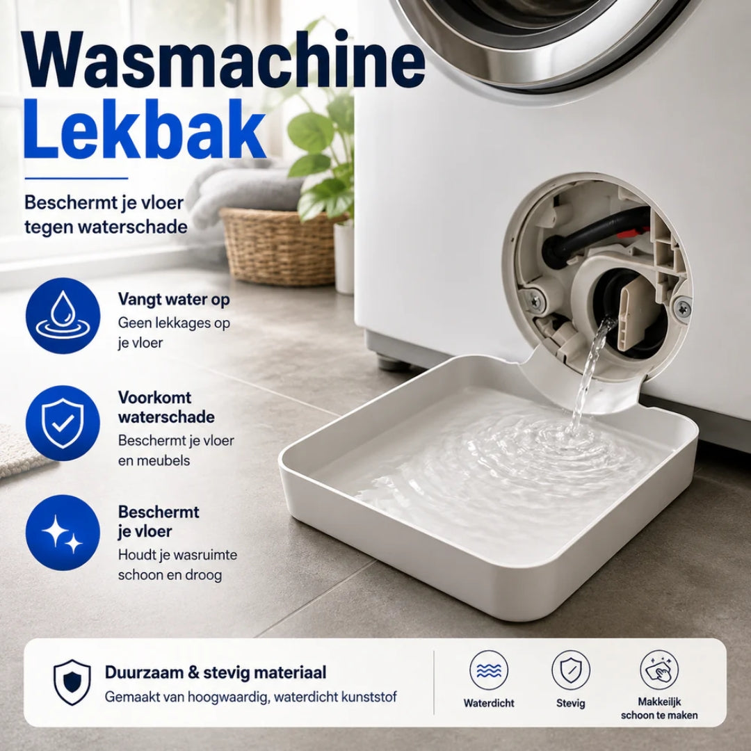 Wasmachine Filter Opvangbak - Geen Natte Vloeren Meer