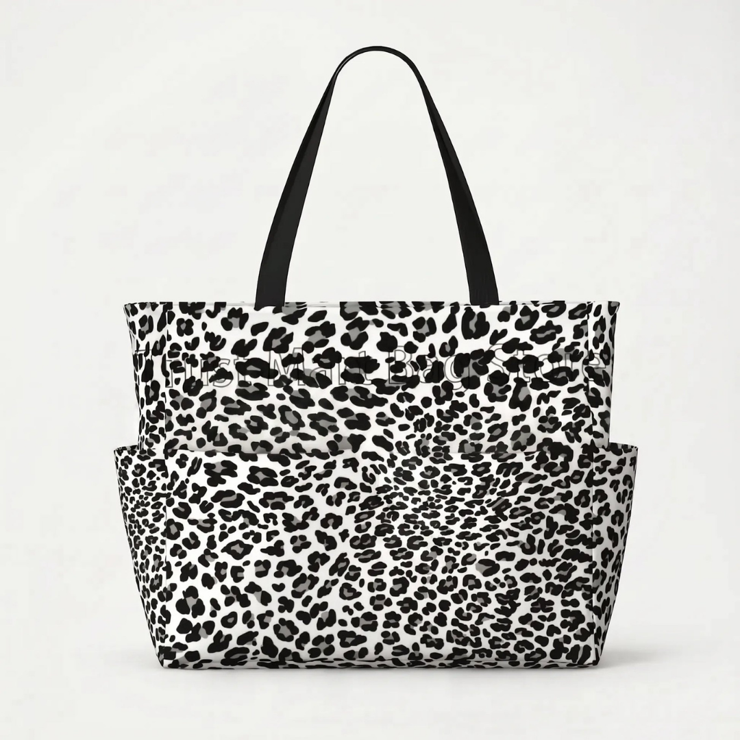 Ruime Strandtas Met Luipaardprint