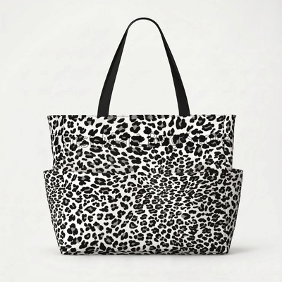 Ruime Strandtas Met Luipaardprint