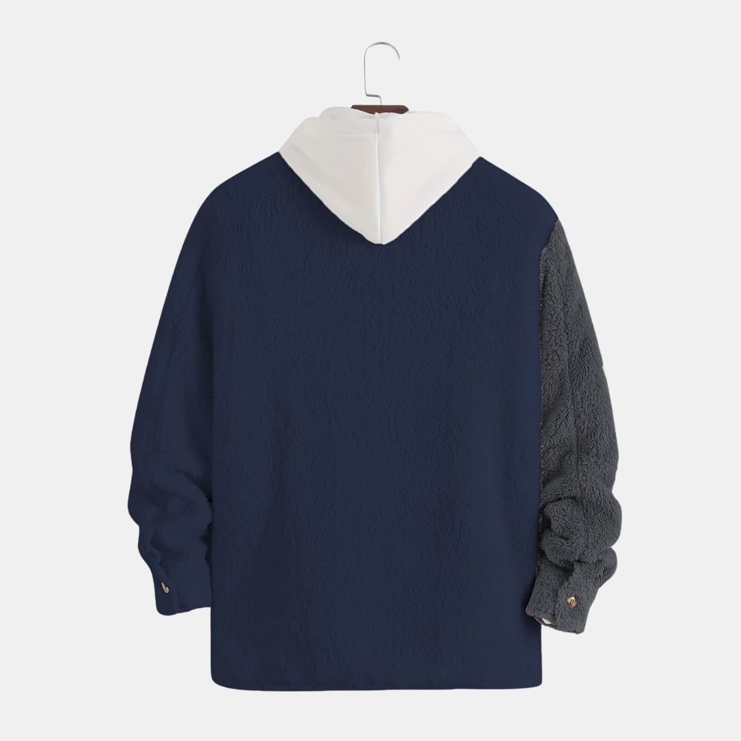 Contrasterende Fleece Jack - Omkeerbare Winterjas - Norvex