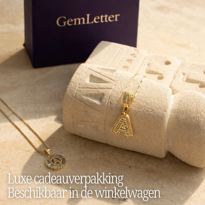 GemLetter Ketting - Initiaal Hanger met Luxe Glans