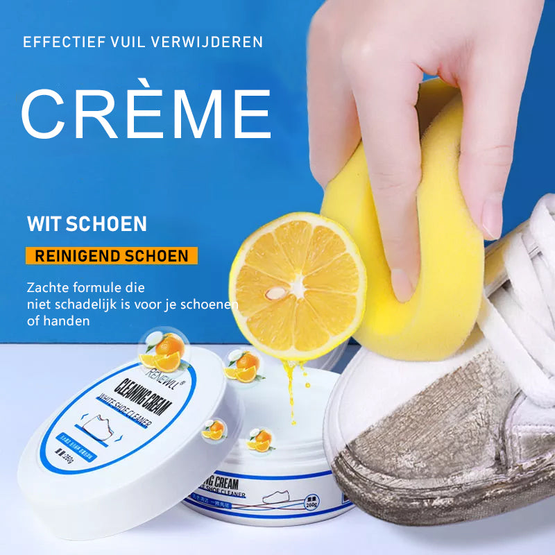 Schoenpoetscrème | Wit 1+1 GRATIS!
