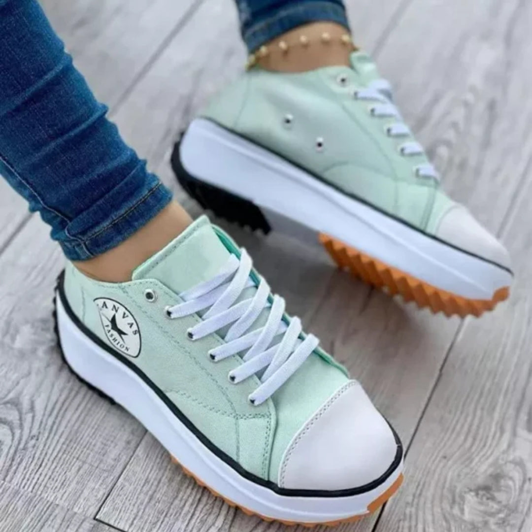 Drune - Plateau-Canvas-Sneaker für Damen