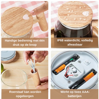 Zelfroerende Koffiemok met Automatische Mixer - MixMate