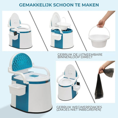 Draagbaar Toilet - Comfortabel Toilet Met Armleuningen