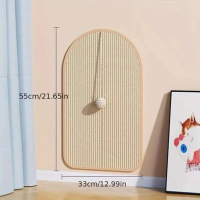 Katten krab bord - wandgemonteerde 3-in-1 krabmat