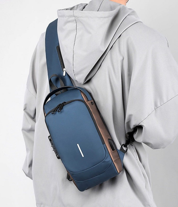 Schoudertas - Waterdicht Design met USB Oplaadpoort - UrbanVault