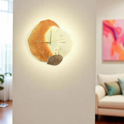 Wandklok - Moderne Maanvormige Designklok - Lunavera