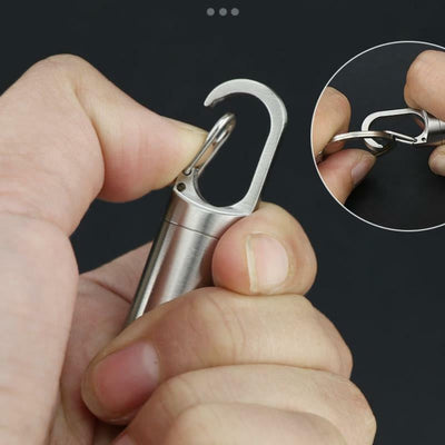 Pillendoosje van roestvrij staal