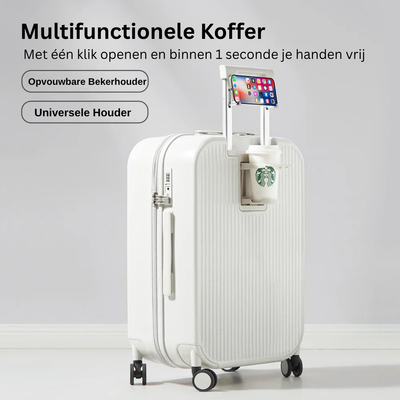 MyTravel® - Harde Reiskoffer met Bekerhouder