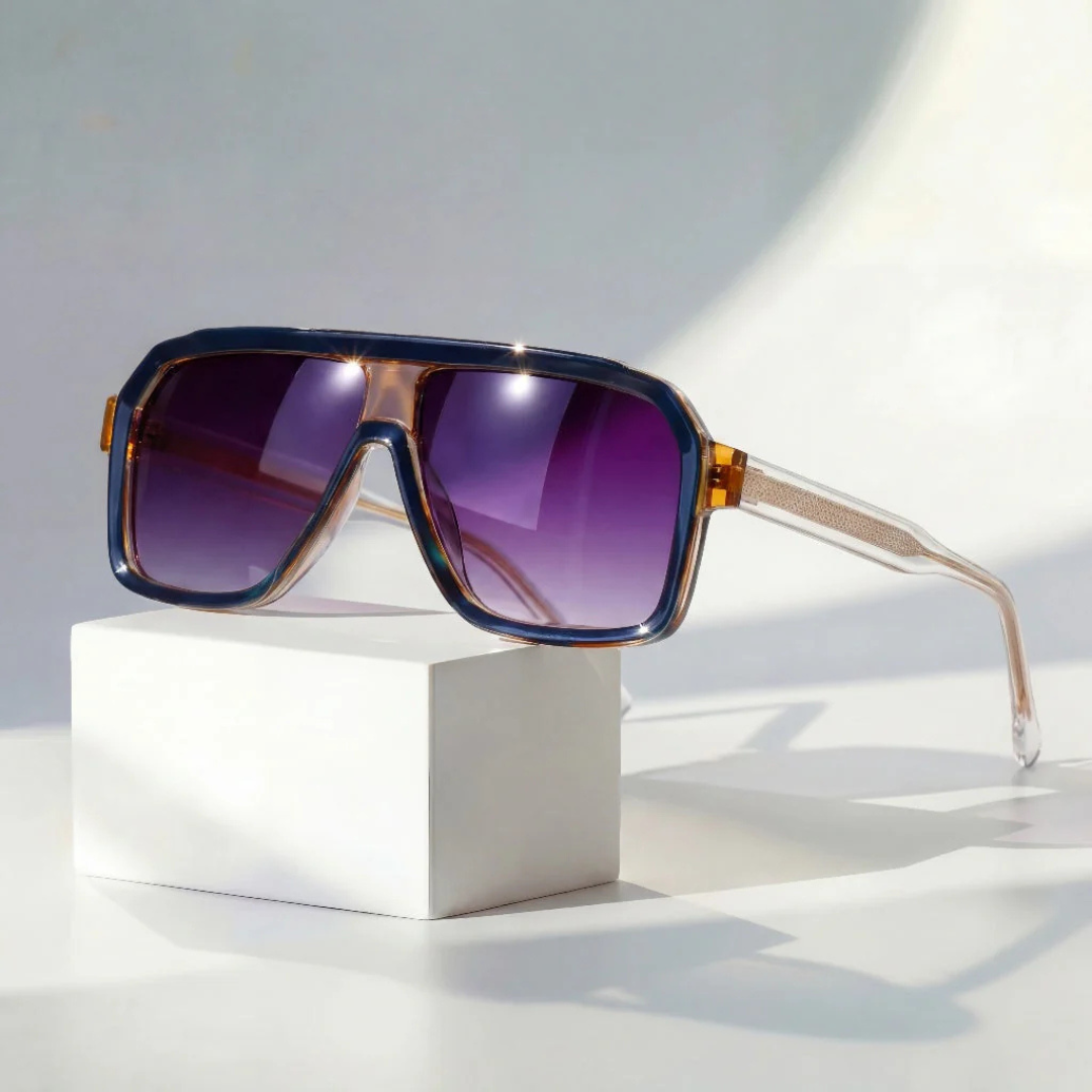 Retro Aviator Zonnebril Met UV400 Bescherming