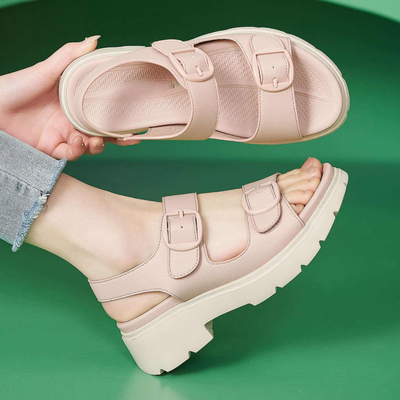 Sandalen Dames - Chunky Plateauzool