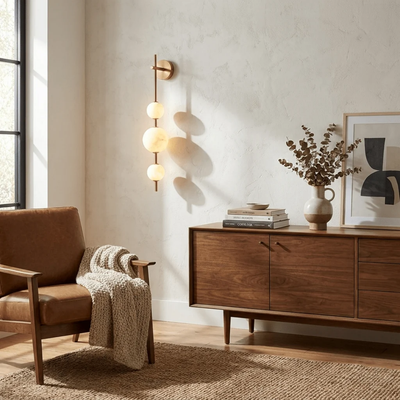 MYHOME® - Verticale Alabaster Zuil Wandlamp