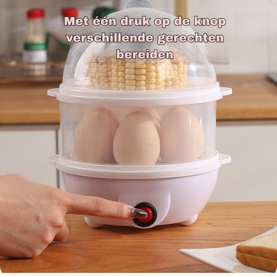 2-in-1 Elektrische Stomer & Eierkoker