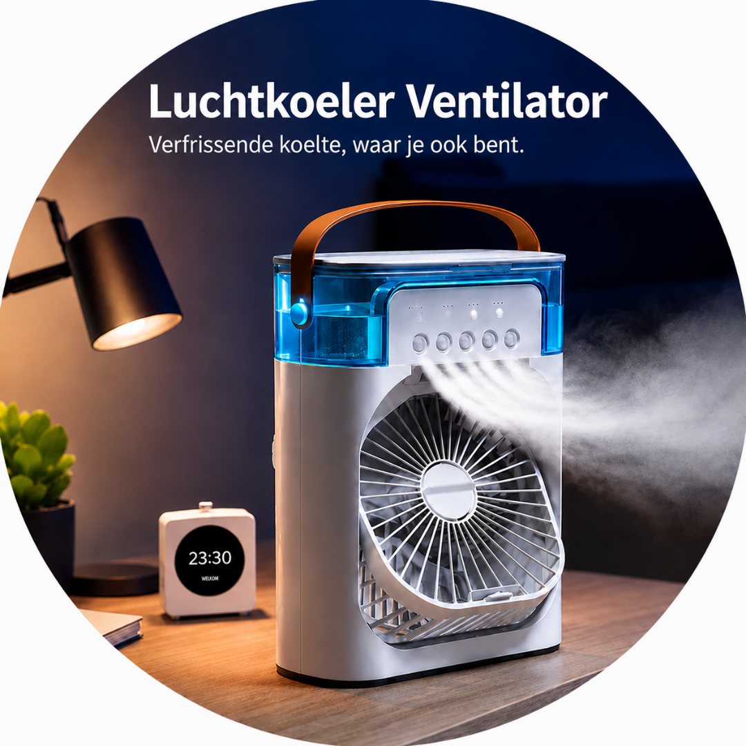Draagbare Luchtkoeler - 3-in-1 Koelventilator voor Thuis