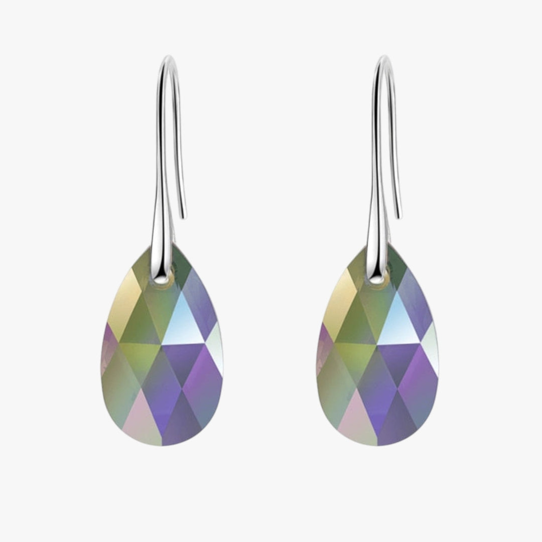 Dames Hangoorbellen van Saffierblauw Kristal