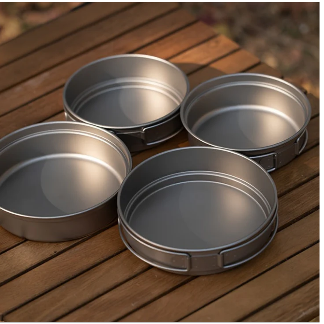 Camping pannenset - RVS Kookpannen set voor kamperen en outdoor koken
