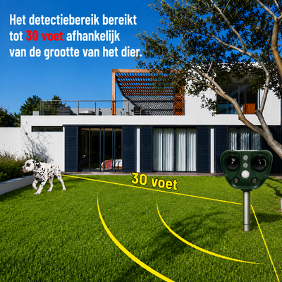 Ultrasone Vogelafschrikker op Zonne-energie