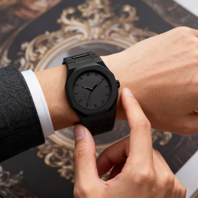 Minimalistisch Analoge Horloge met Ronde Wijzerplaat - Chronelle