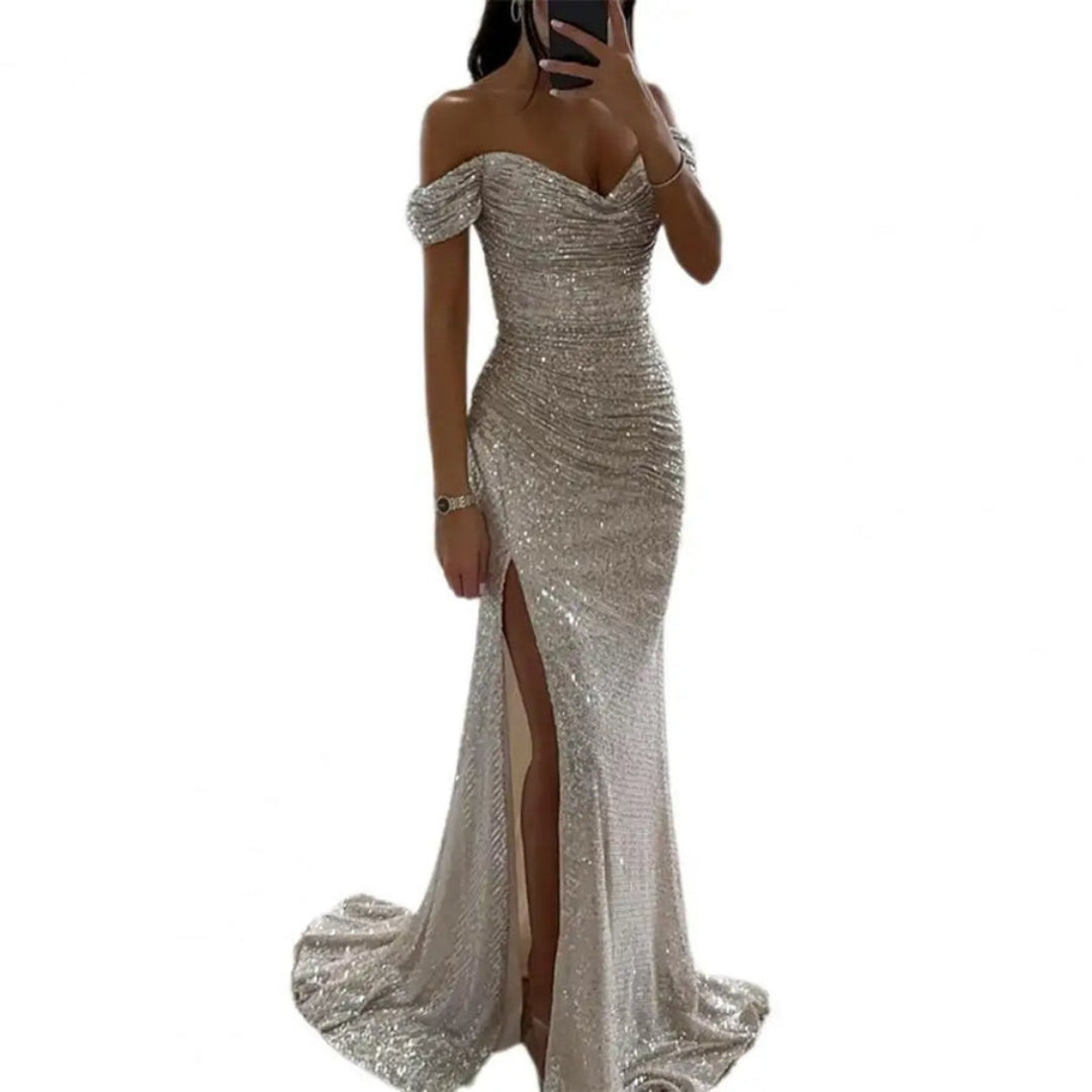 Élara - Off-Shoulder Maxi Jurk