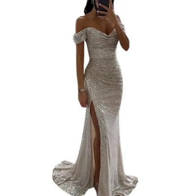 Élara - Off-Shoulder Maxi Jurk