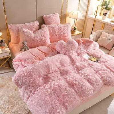 Fleece Beddengoed Set - Extra Warm Winter Dekbedovertrek - CozyDream