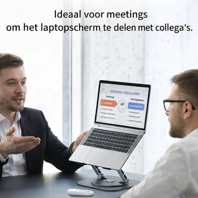 360° Pro Laptop Standaard – Minder Nekpijn & Perfecte Kijkhoek - ErgoLift