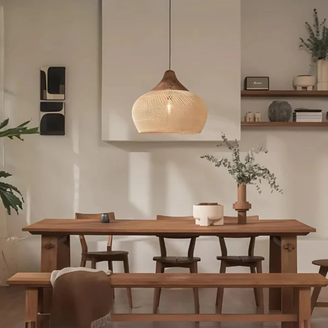 Ravena - Handgewebte Boho-Hängelampe