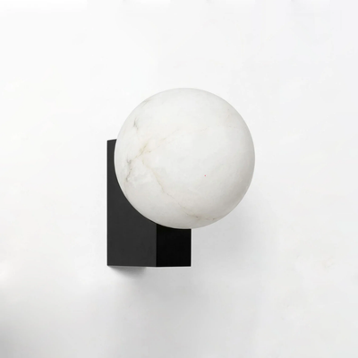 Wandlamp - Spaanse Alabaster Bol Design