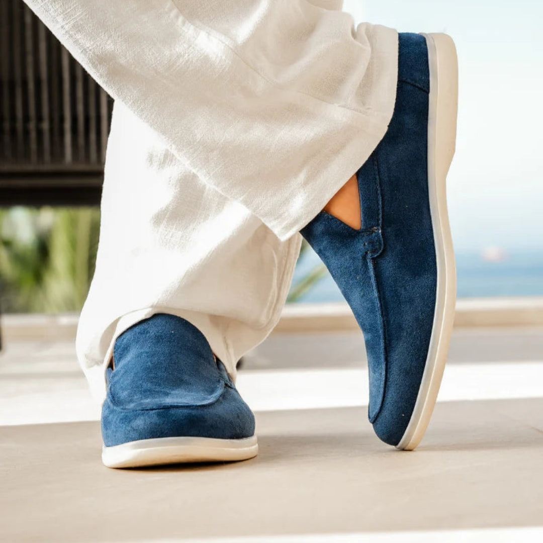 Loafers - Suède Look Instappers met Comfortzool - Valtero