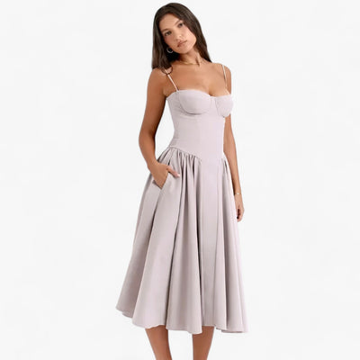 Midi Jurk - Elegante Corset Jurk voor Elke Gelegenheid
