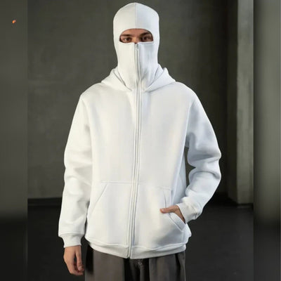 Unisex Katoenen Hoodie met Dubbele Capuchon - Velmora