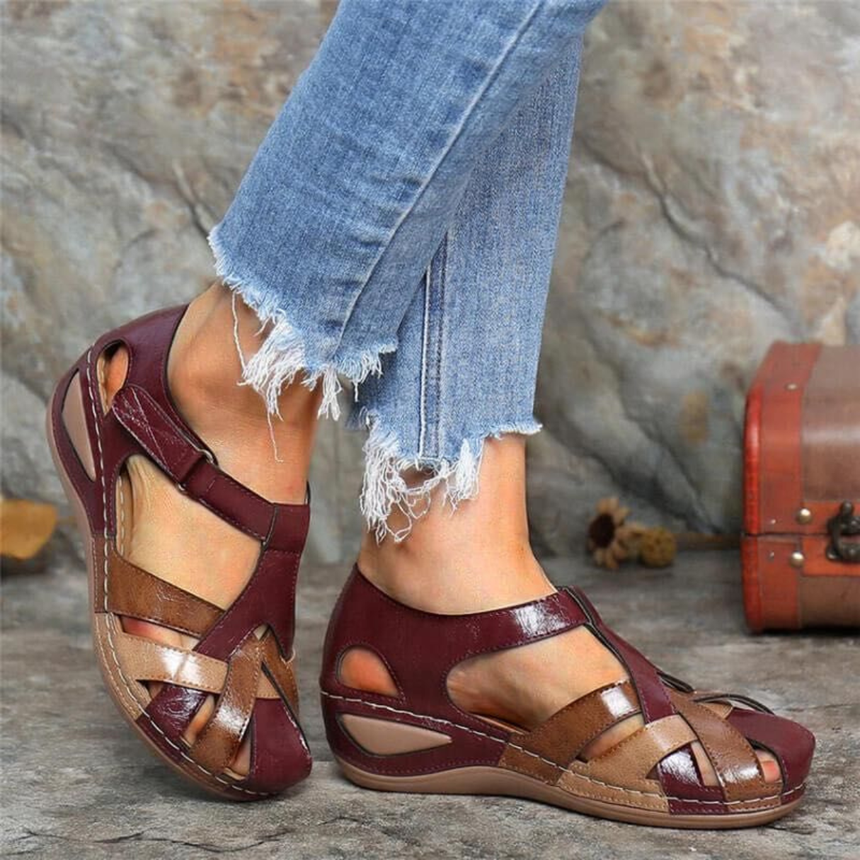 Elvora - Vintage Comfort Sandalen