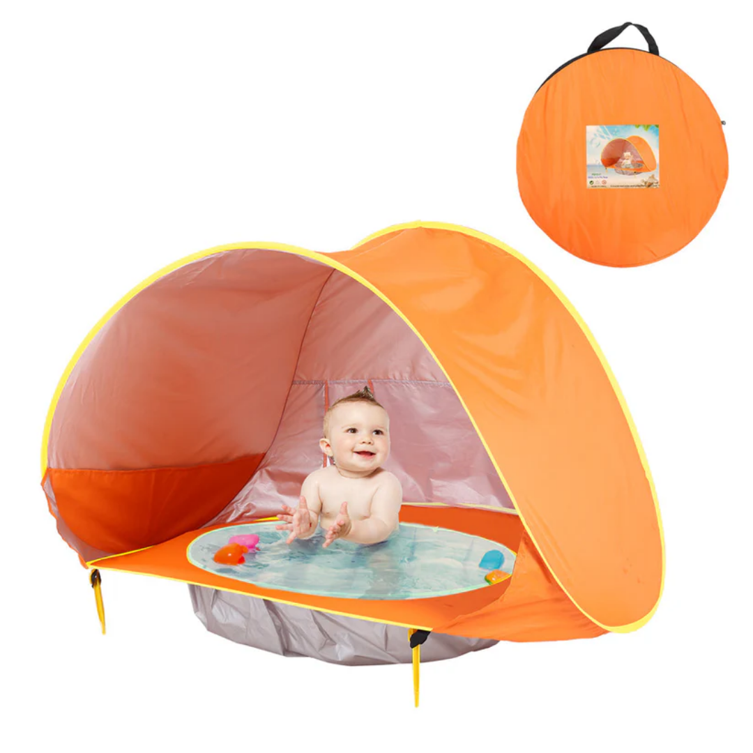 Baby strandtent - Pop-up Zon-Bescherming Tent met Waterbad