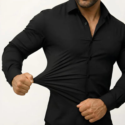 Strijkvrije blouse voor mannen