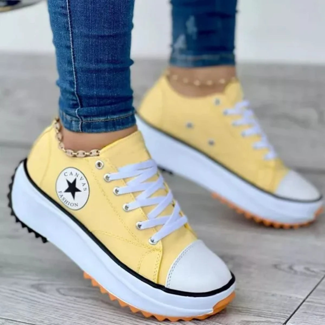 Drune - Plateau-Canvas-Sneaker für Damen