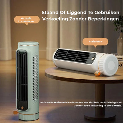 Bladloze Torenventilator - Stille 360° Luchtkoeler