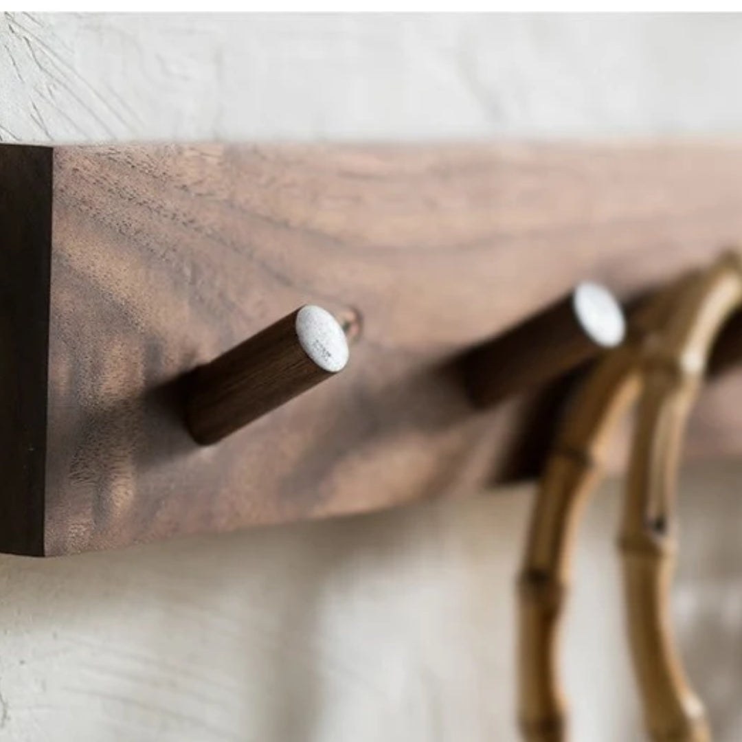 Kapstok - Handgemaakte Houten Japandi Design