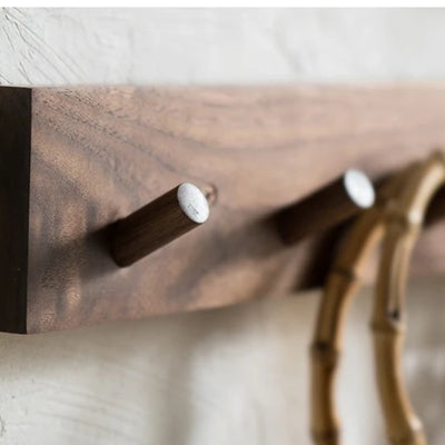 Kapstok - Handgemaakte Houten Japandi Design