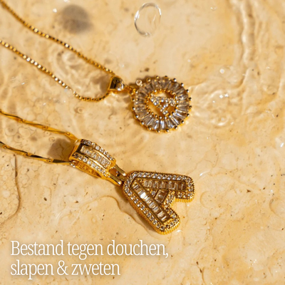 GemLetter Ketting - Initiaal Hanger met Luxe Glans