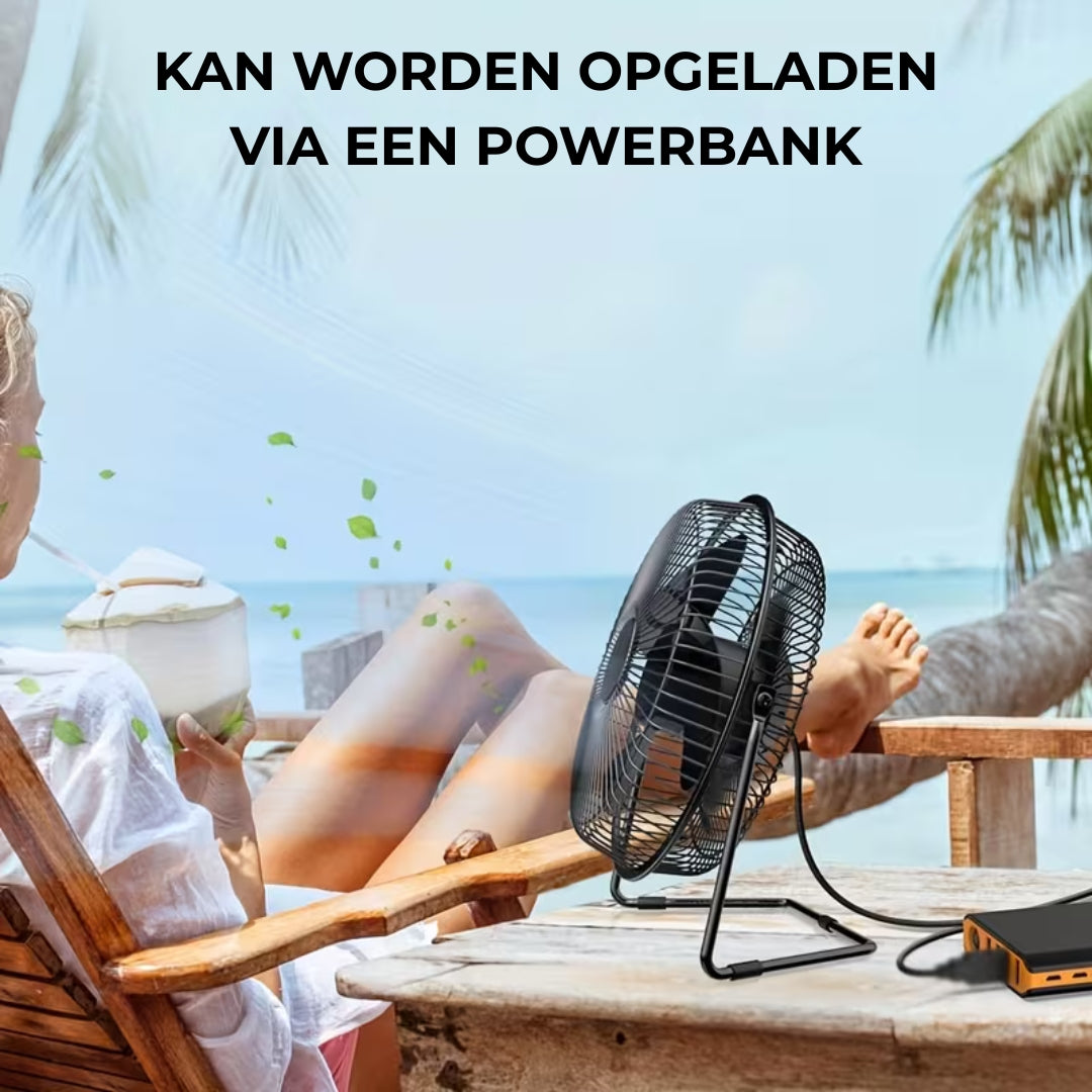 Ventilator - USB Tafelventilator met 360° Draaibare Kop