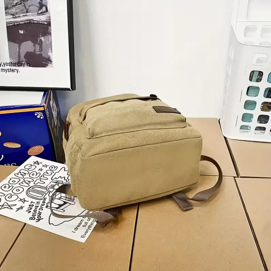 Canvas Rugzak met Voorvak - TrailCore
